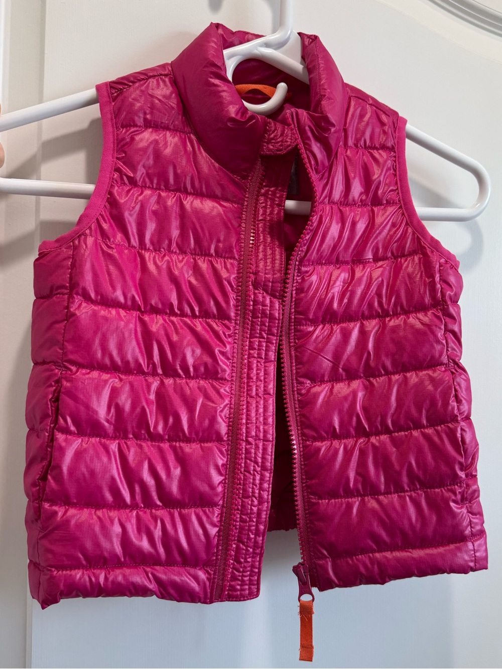 Primary Girls Raspberry Pink Puffer Vest